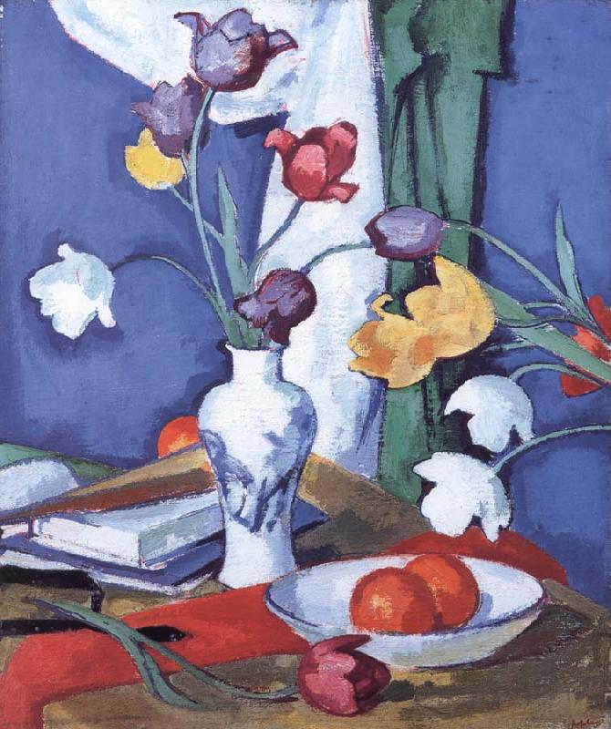 Samuel John Peploe Tulips and Fruit oil painting picture